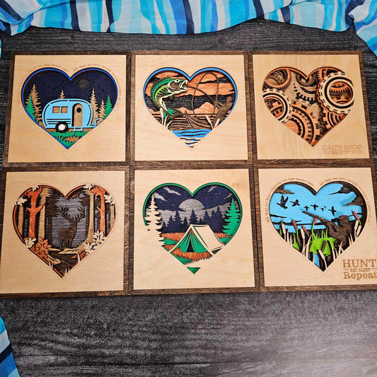 Layered Heart Signs