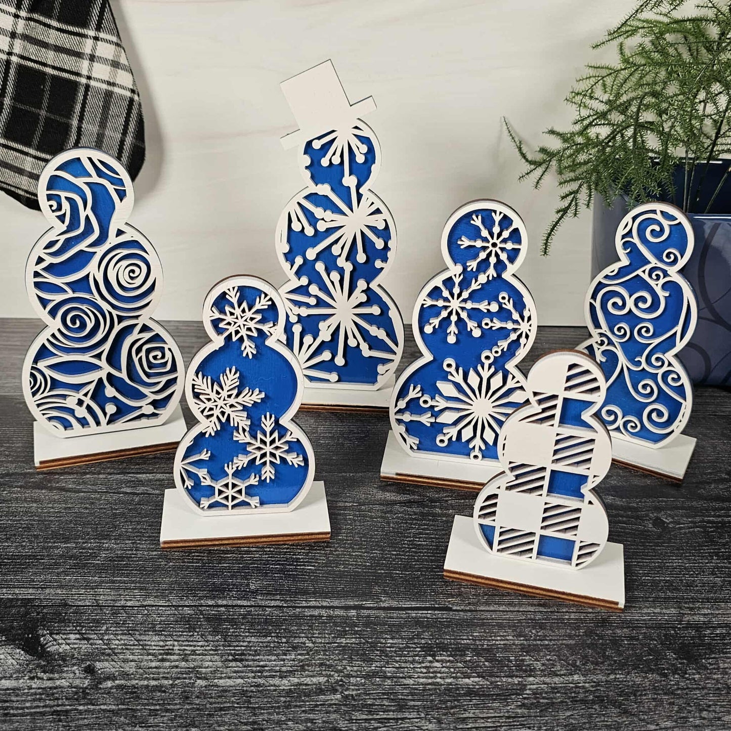 Snowmen Shelf Sitters