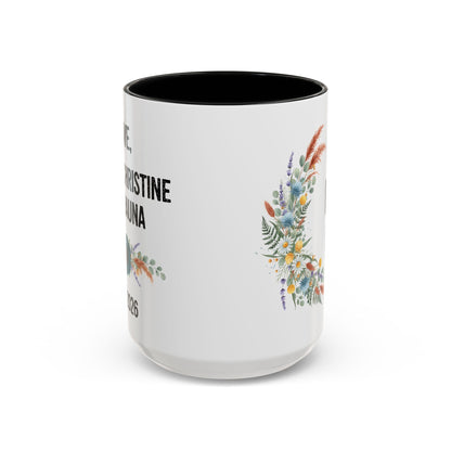 Mom Fuel Accent Coffee Mug — Floral 11/15oz