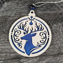 Load image into Gallery viewer, Rustic Layered Deer Christmas Ornament