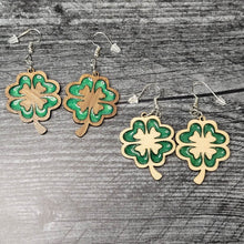 Load image into Gallery viewer, Four Leaf Clover Earrings