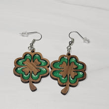 Load image into Gallery viewer, Four Leaf Clover Earrings