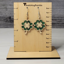 Load image into Gallery viewer, Four Leaf Clover Earrings