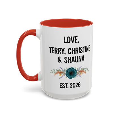 Mom Fuel Accent Coffee Mug — Floral 11/15oz
