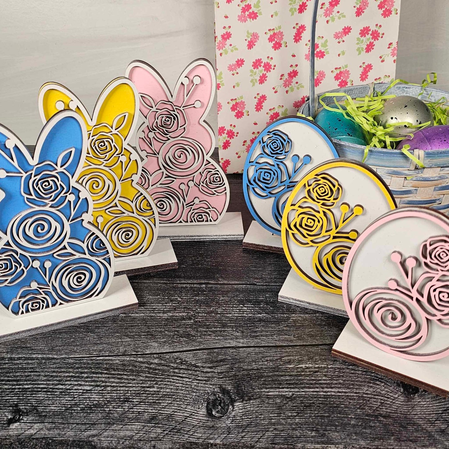 Easter Egg & Bunny Shelf Sitters