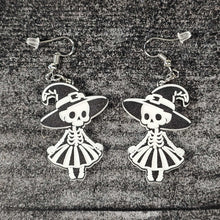 Load image into Gallery viewer, Halloween Skeleton Earrings