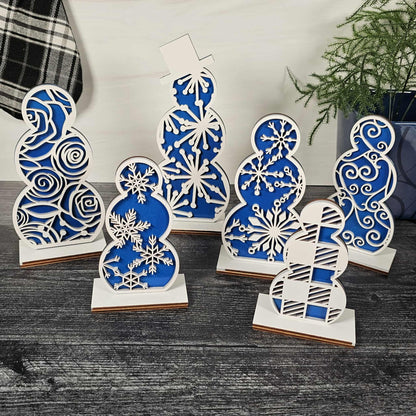 Snowmen Shelf Sitters