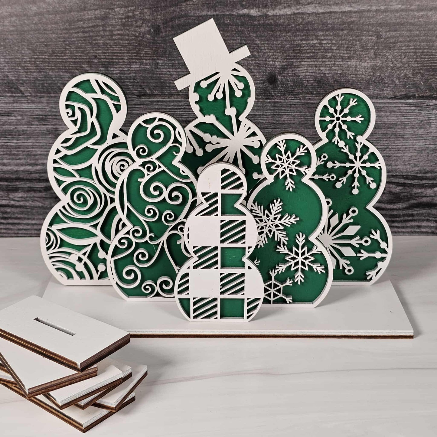 Snowmen Shelf Sitters