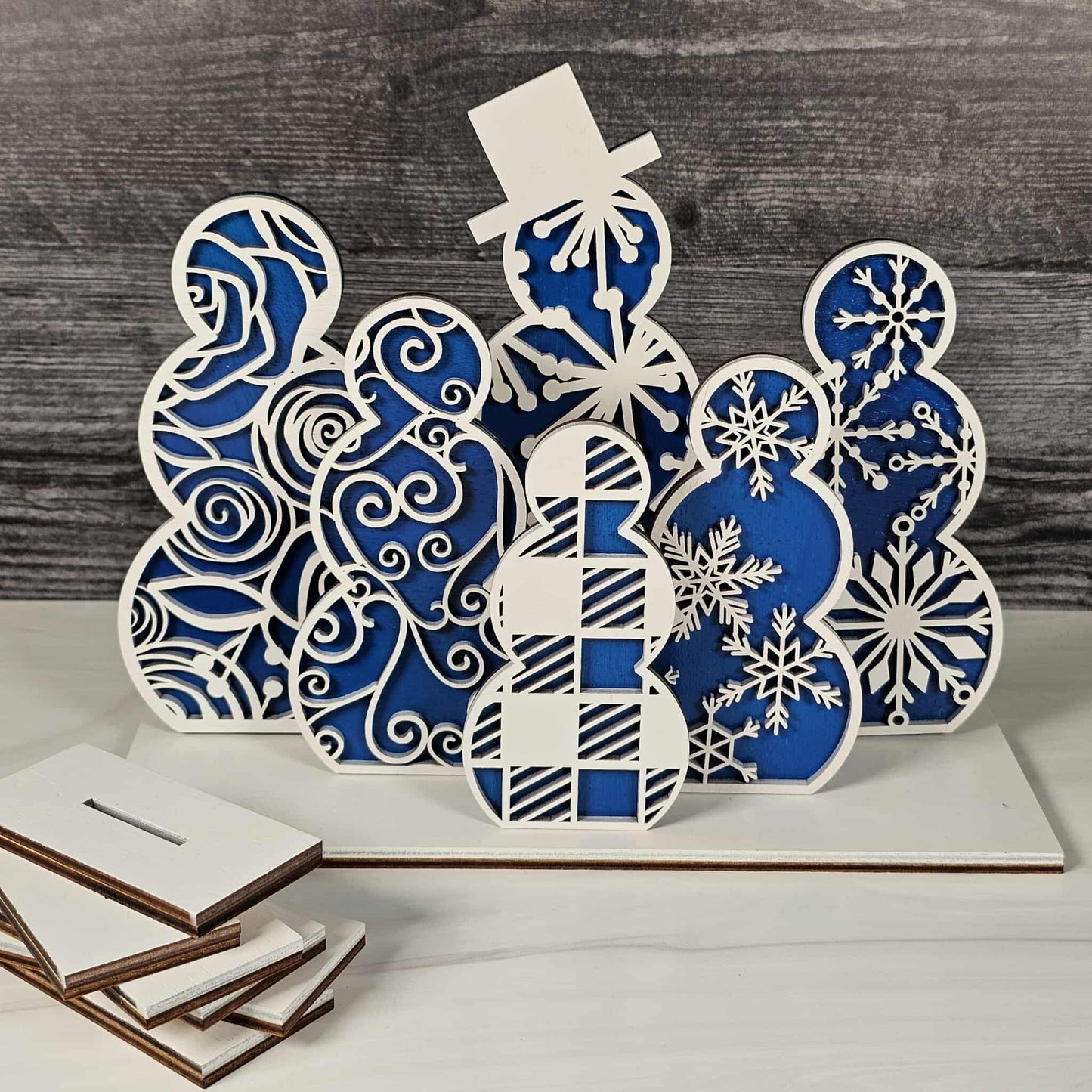 Snowmen Shelf Sitters