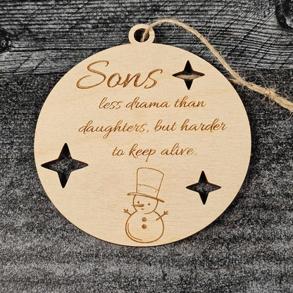 Family Love & Laughter Christmas Ornaments