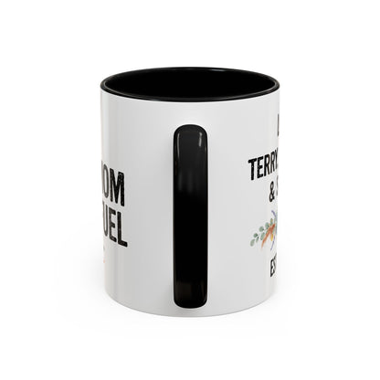 Mom Fuel Accent Coffee Mug — Floral 11/15oz
