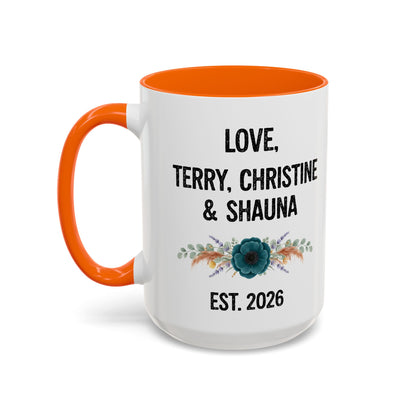 Mom Fuel Accent Coffee Mug — Floral 11/15oz