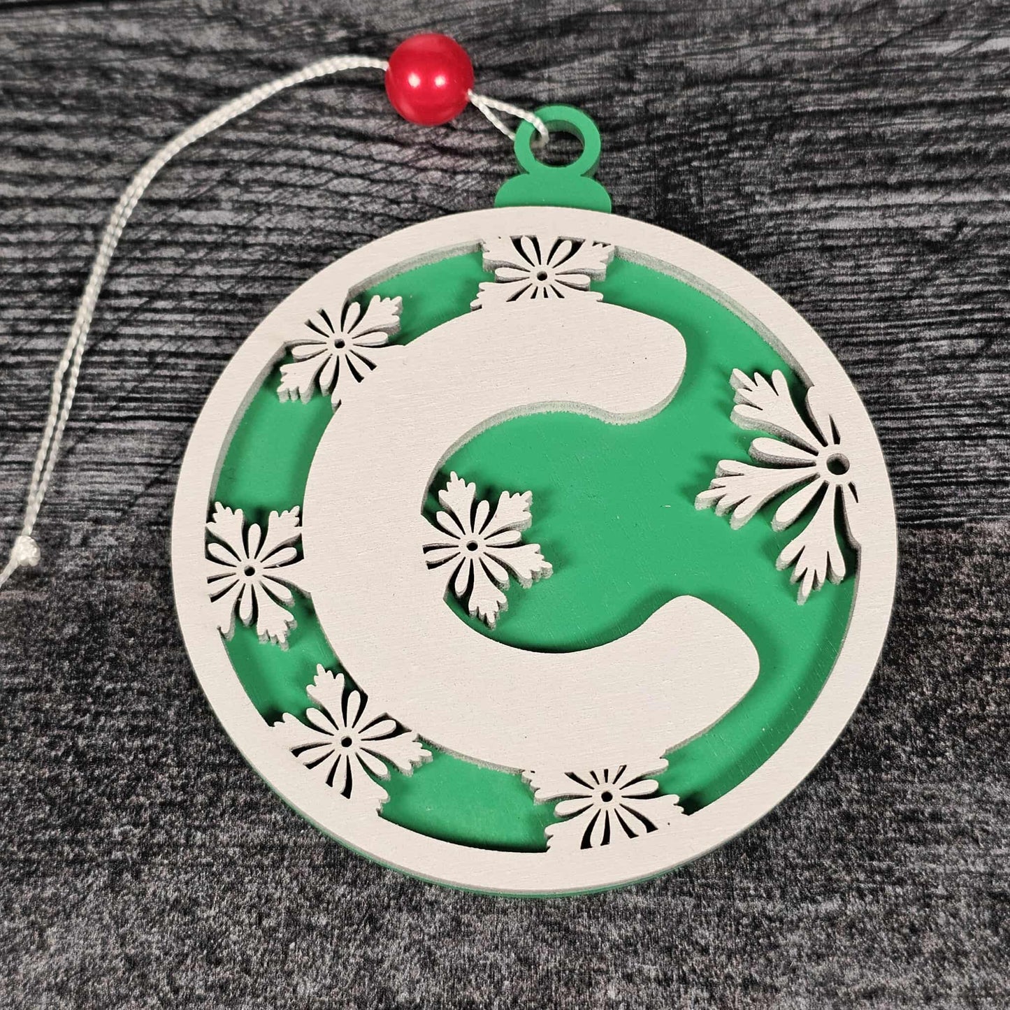 Personalized Wooden Letter Ornaments | Christmas Gifts | Holiday Decor