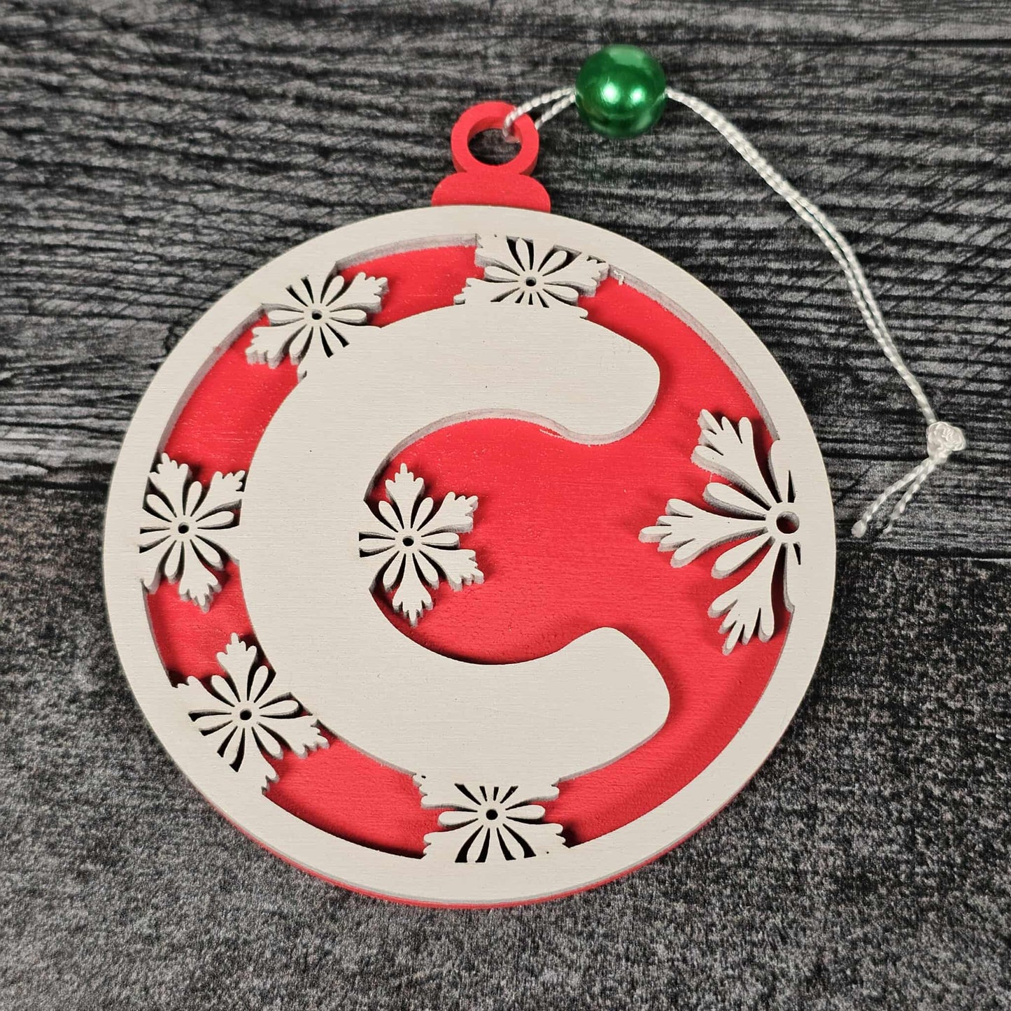 Personalized Wooden Letter Ornaments | Christmas Gifts | Holiday Decor