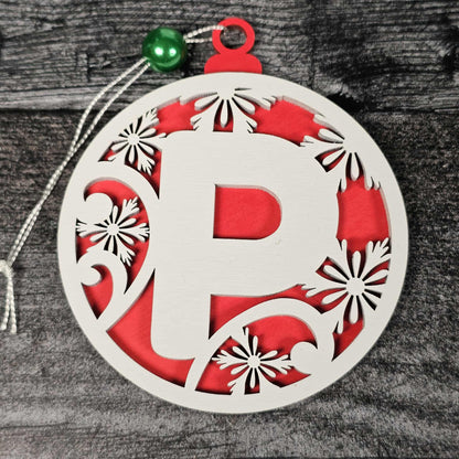 Personalized Wooden Letter Ornaments | Christmas Gifts | Holiday Decor