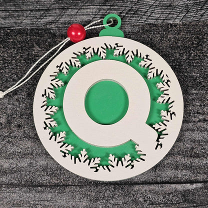 Personalized Wooden Letter Ornaments | Christmas Gifts | Holiday Decor