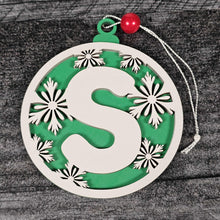 Load image into Gallery viewer, Personalized Wooden Letter Ornaments | Christmas Gifts | Holiday Decor