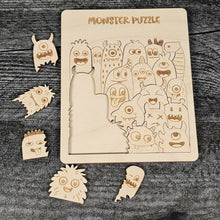 Load image into Gallery viewer, Wooden Laser-Cut Puzzles