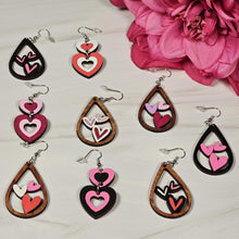 Load image into Gallery viewer, Valentine Heart Earrings