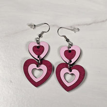 Load image into Gallery viewer, Valentine Heart Earrings