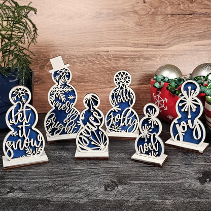 Snowmen Shelf Sitters