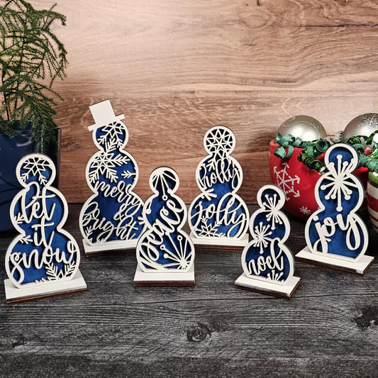 Snowmen Shelf Sitters