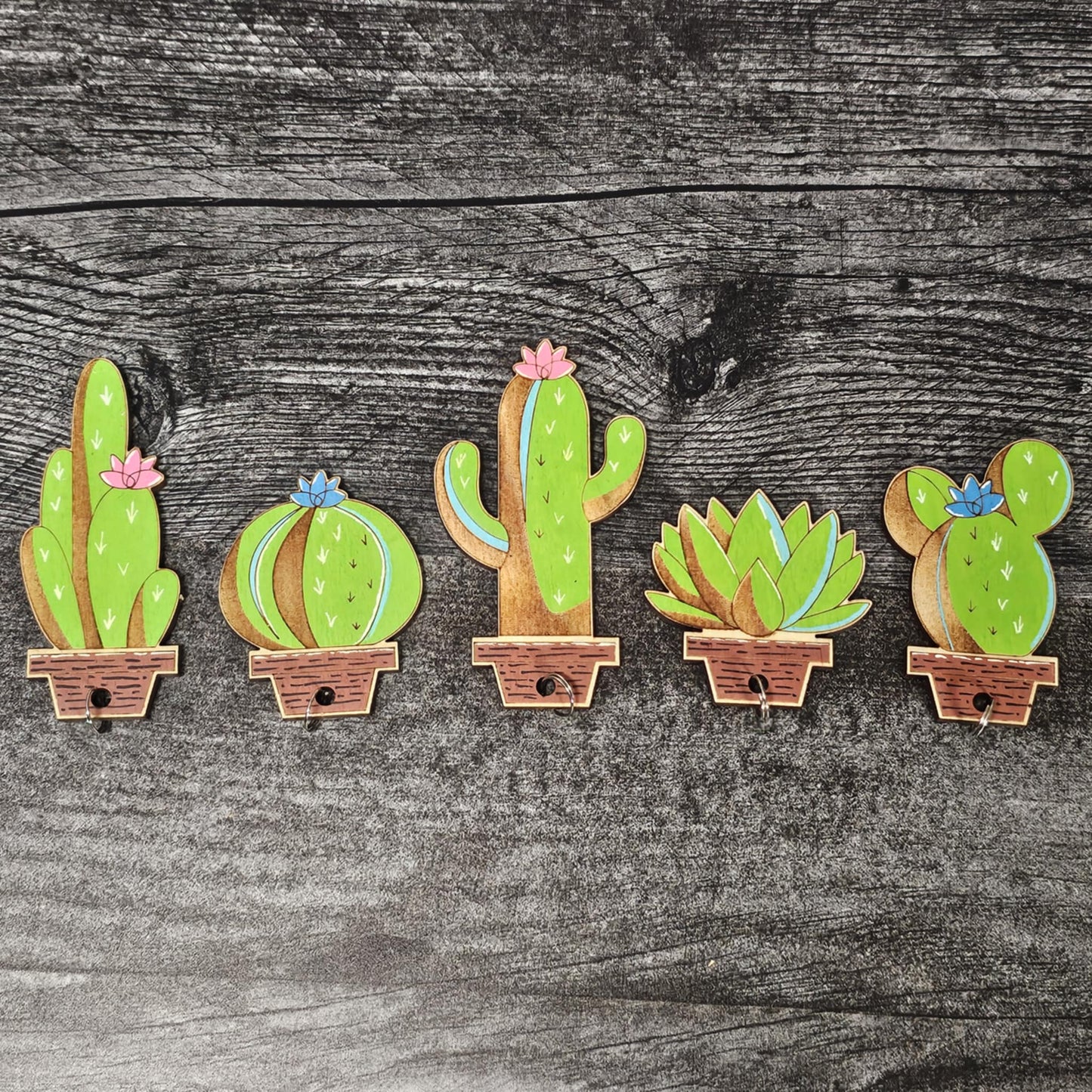 Cactus Keychain Holder
