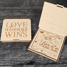 Load image into Gallery viewer, Valentine’s Day Wooden Puzzle | Unfinished DIY Coloring Activity