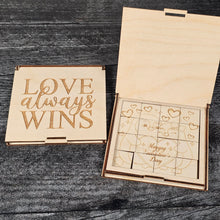 Load image into Gallery viewer, Valentine’s Day Wooden Puzzle | Unfinished DIY Coloring Activity