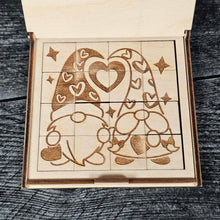 Load image into Gallery viewer, Valentine’s Day Wooden Puzzle | Unfinished DIY Coloring Activity