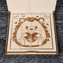 Load image into Gallery viewer, Valentine’s Day Wooden Puzzle | Unfinished DIY Coloring Activity
