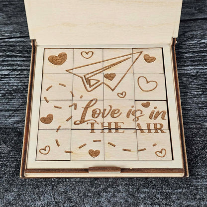 Valentine’s Day Wooden Puzzle | Unfinished DIY Coloring Activity