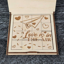 Load image into Gallery viewer, Valentine’s Day Wooden Puzzle | Unfinished DIY Coloring Activity
