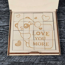 Load image into Gallery viewer, Valentine’s Day Wooden Puzzle | Unfinished DIY Coloring Activity