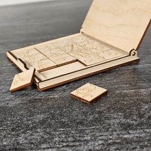Load image into Gallery viewer, Valentine’s Day Wooden Puzzle | Unfinished DIY Coloring Activity