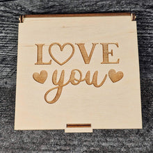 Load image into Gallery viewer, Valentine’s Day Wooden Puzzle | Unfinished DIY Coloring Activity