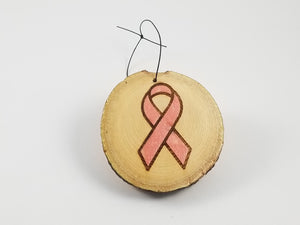 Pink Ribbon Ornament