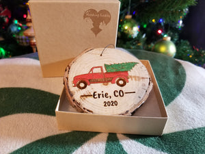 Truck and Tree Ornament
