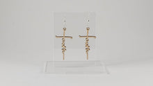 Load image into Gallery viewer, Wooden Cross Faith Earrings