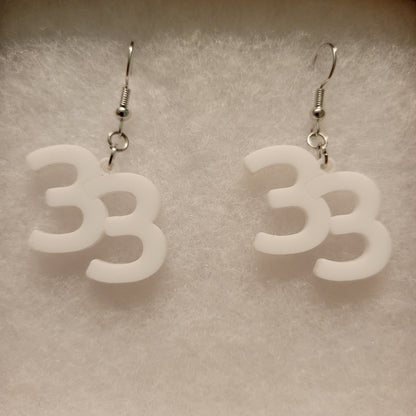 Numbered Earrings