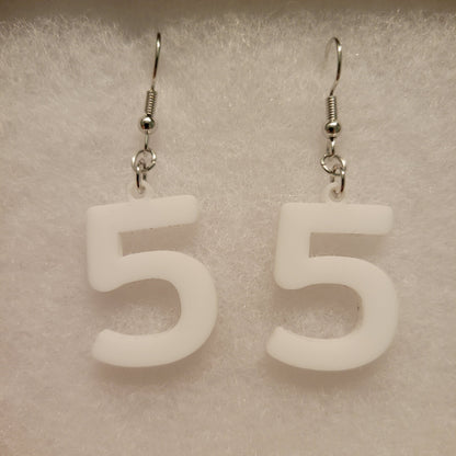 Numbered Earrings