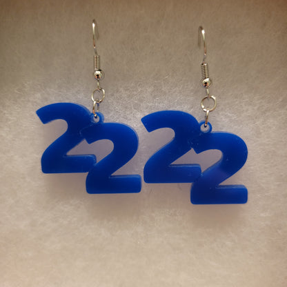 Numbered Earrings