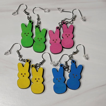 Marshmallow Bunny Earrings