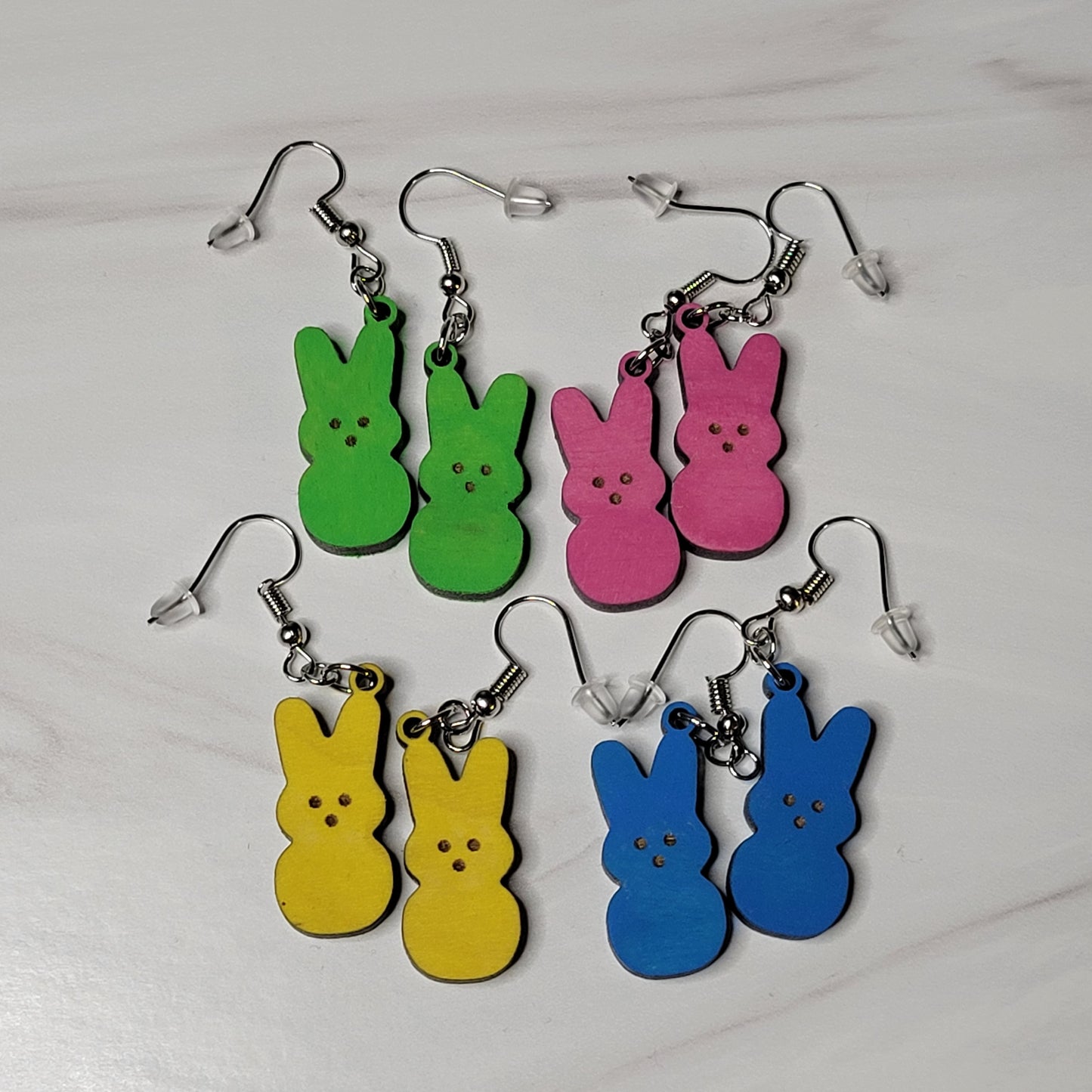 Marshmallow Bunny Earrings