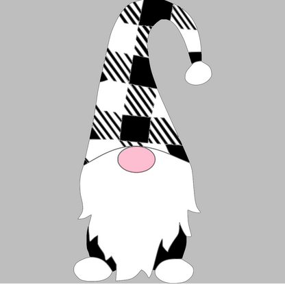 DIY Plaid Gnome Sign with Interchangeable Accessories