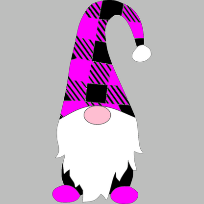 DIY Plaid Gnome Sign with Interchangeable Accessories