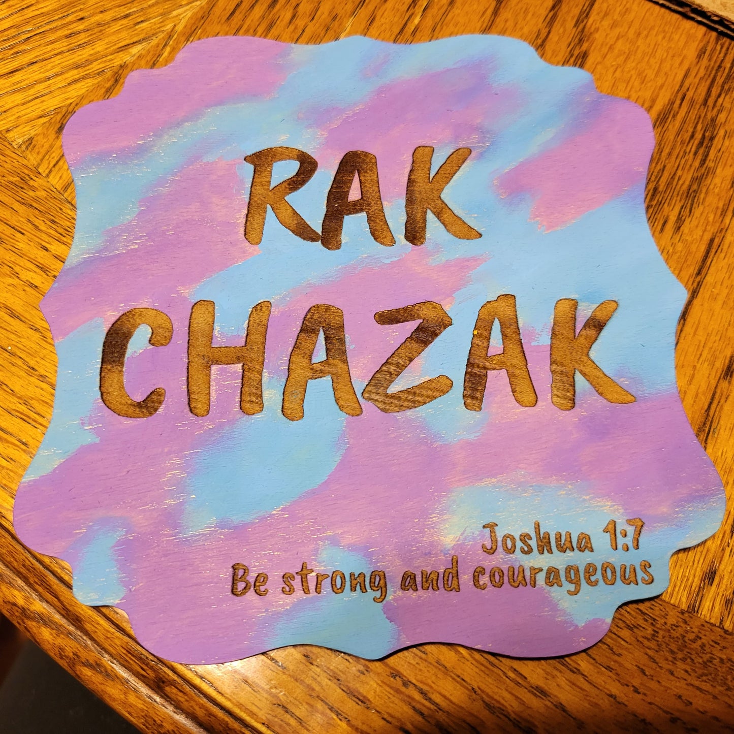 Rak Chazak Plaque