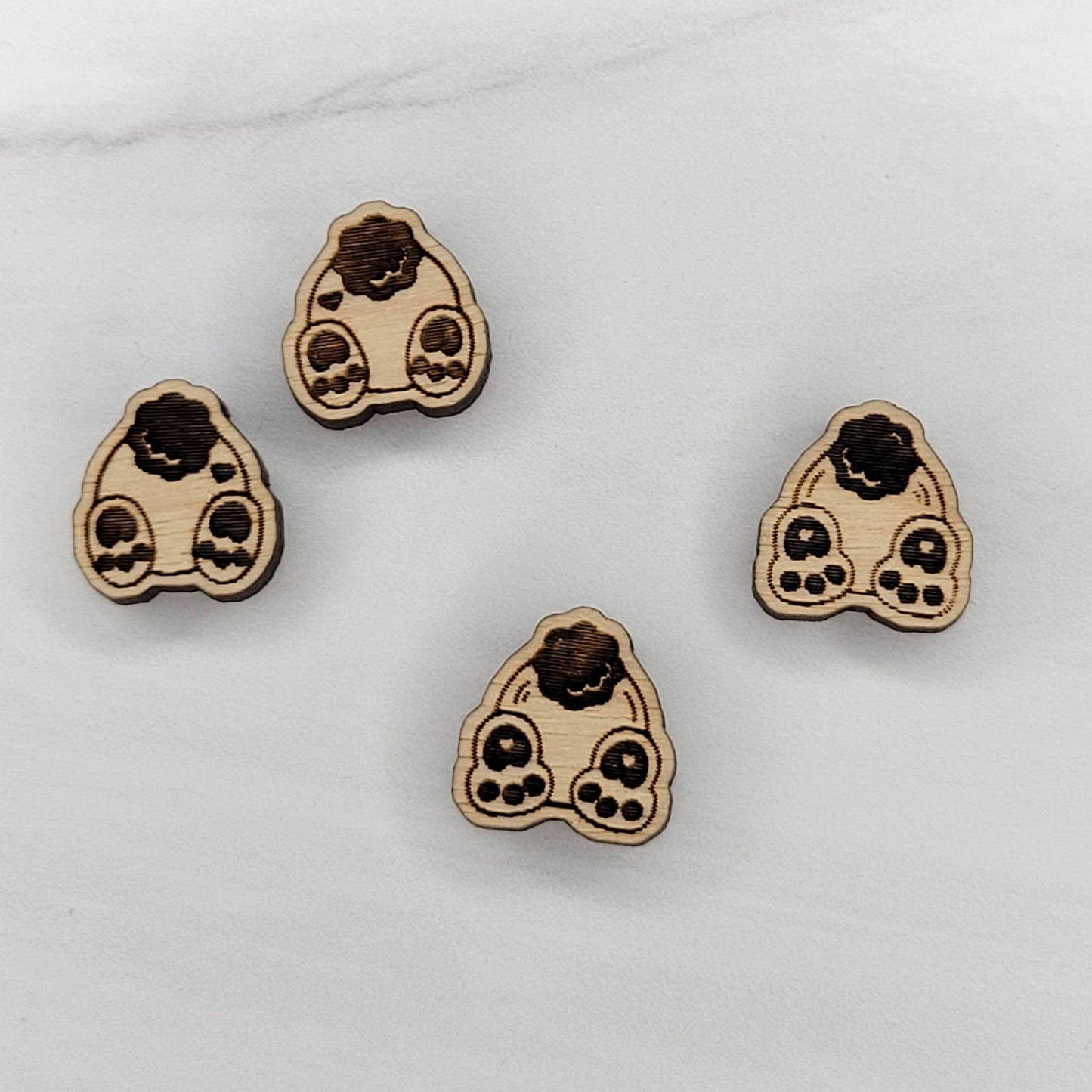 Bunny Butt Earrings