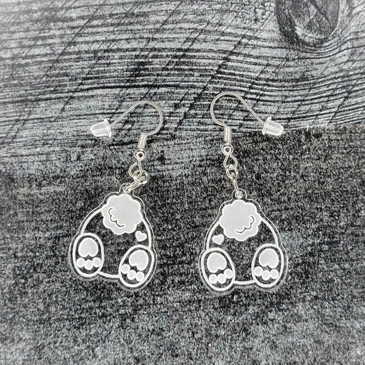 Bunny Butt Earrings
