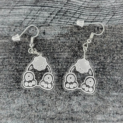Bunny Butt Earrings